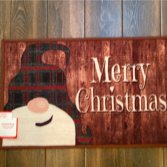 Christmas Gnome Rug, Gnome Rug, Indoor Machine Washable Printed Rug 27” X 17” - Picture 2 of 13